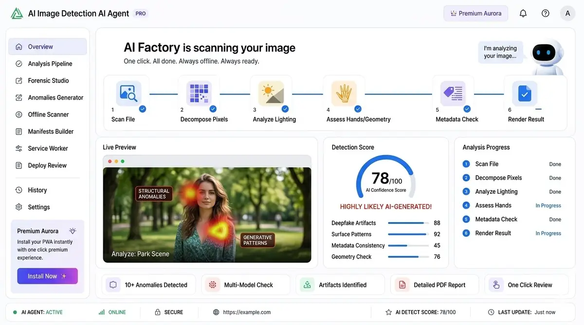 AI HTML coding agent — example of the AI tool dashboard software
